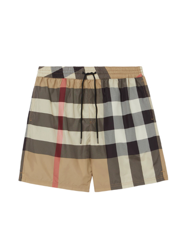 Burberry Check Drawstring Shorts