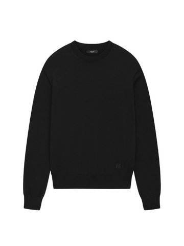 AMIRI LONG SLEEVE CREW-BLACK