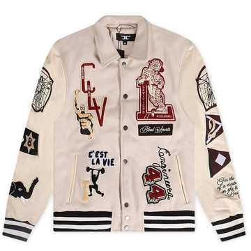 Embroidered Varsity Jacket – “C’est La Vie” Edition