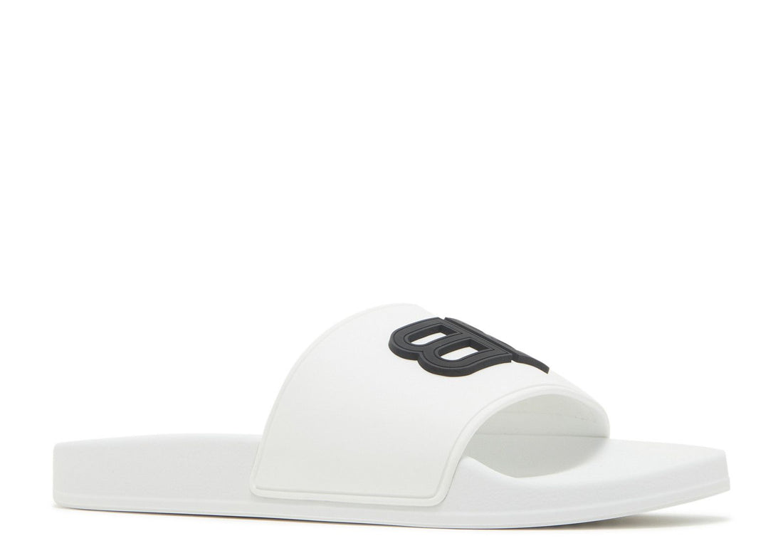 Balenciaga Pool Slides 'White Black'