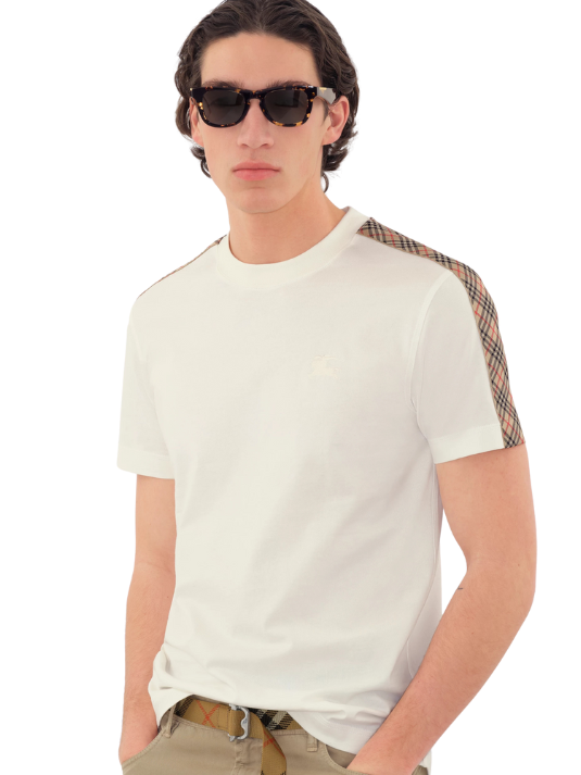 Burberry Check Detail T-Shirt