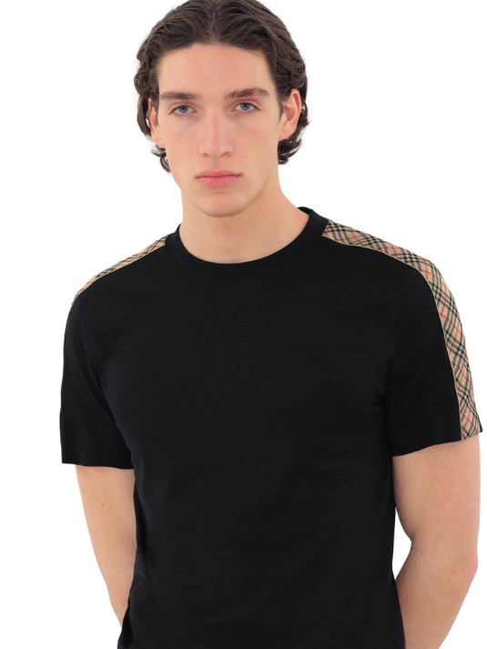Burberry Check Detail T-Shirt