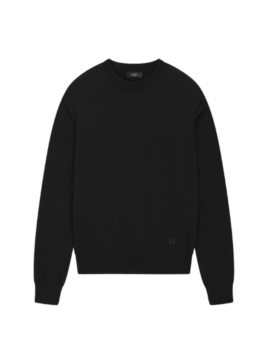 AMIRI LONG SLEEVE CREW-BLACK