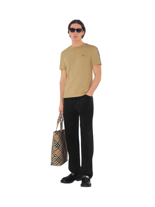 Burberry Check Detail T-Shirt