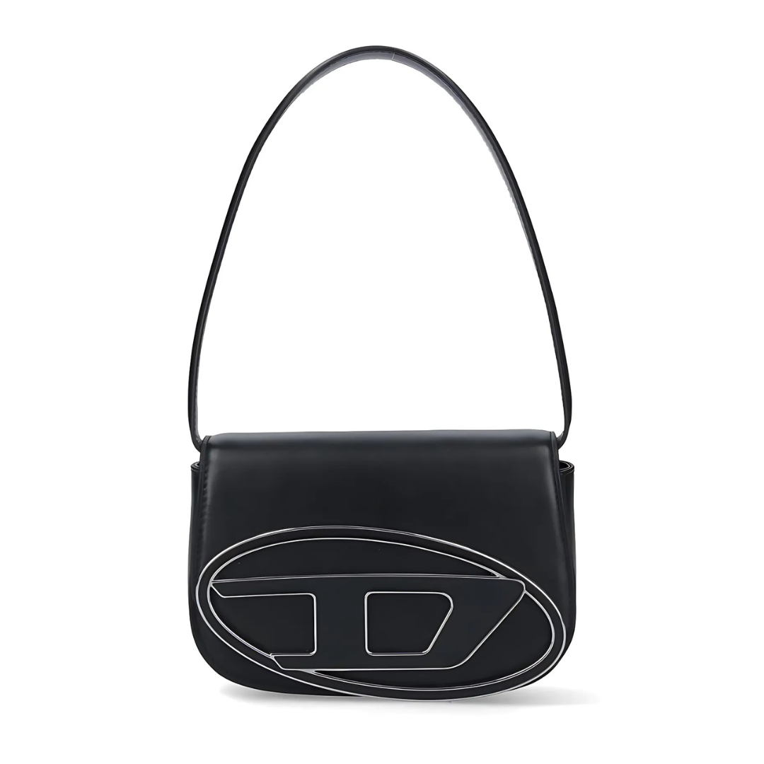 "TD" Black Shoulder Bag