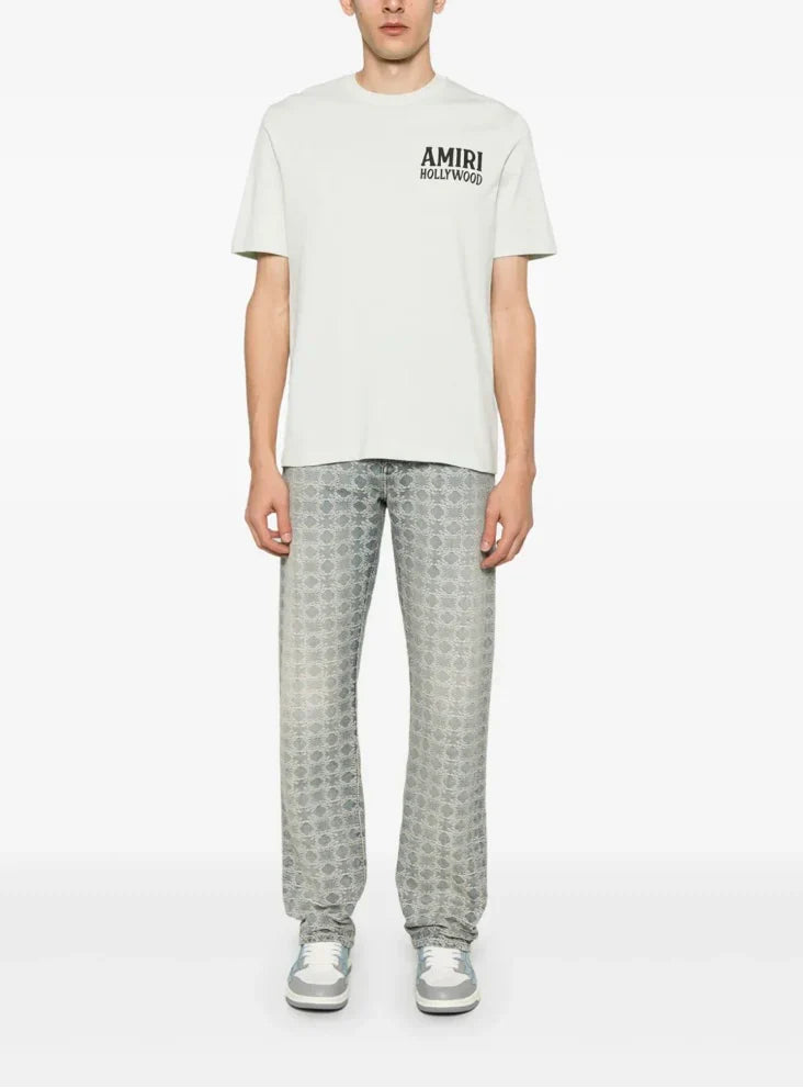 AMIRI Hollywood Logo T-Shirt - White